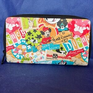 Disney Multicolor Character Collage Wallet